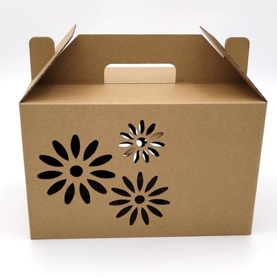 Wholesale Custom with Clean Window Cake Paper Box for Packaging