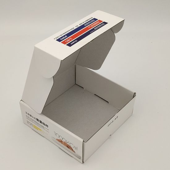 Wholesale Custom White Cardboard Folded Paperboard Corrugated Mailer Postal Cardboard Box
