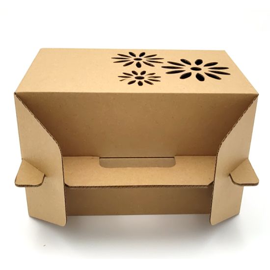 Brown Bakery Eco-Friendly Paper Board Cardboard Gift Kraft Paper Donut Packaging Box