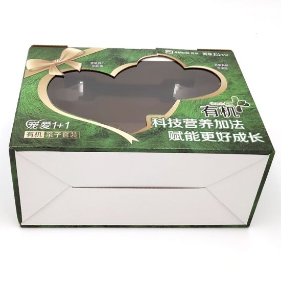 Custom Logo Folding Rigid Paper Foldable Gift Packing Shopping Box with Window