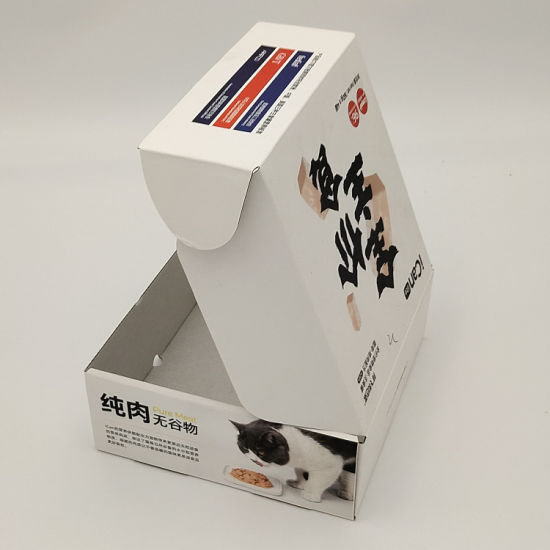 Manufacturer Custom Logo Colorful Paper Corrugated Packaging Pet Snack Dog Cat Foods Carton Box