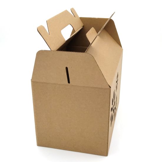 Custom Logo Printed Collapsible Folded Flatten Handle Carton Cardboard Packaging Card Box
